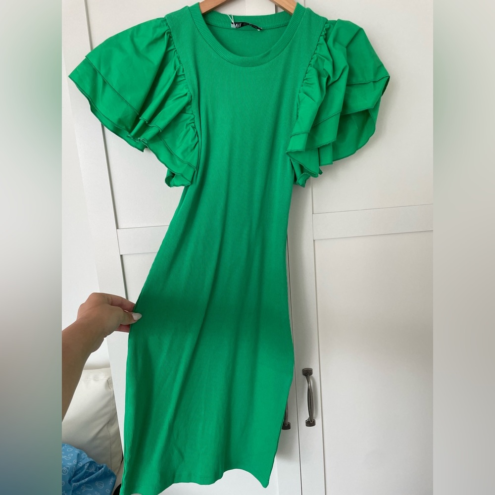 Zara Green Dress